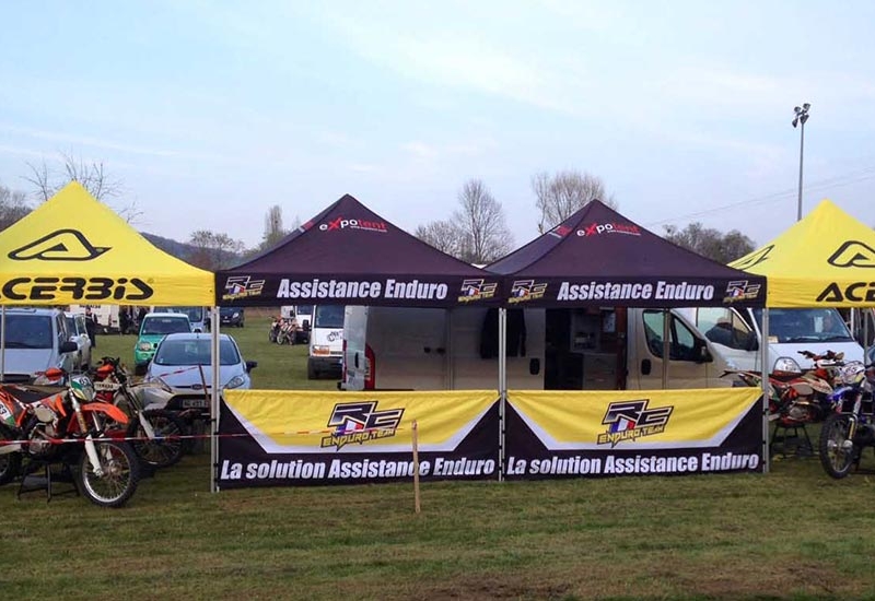 Barre demi mur pour comptoir stand barnum pliant EXPOTENT