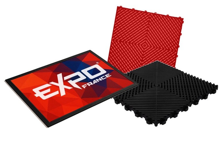 Dalles et tapis sol personnalisable EXPO FRANCE
