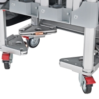 Roulette clipsable pied de barnum pliant