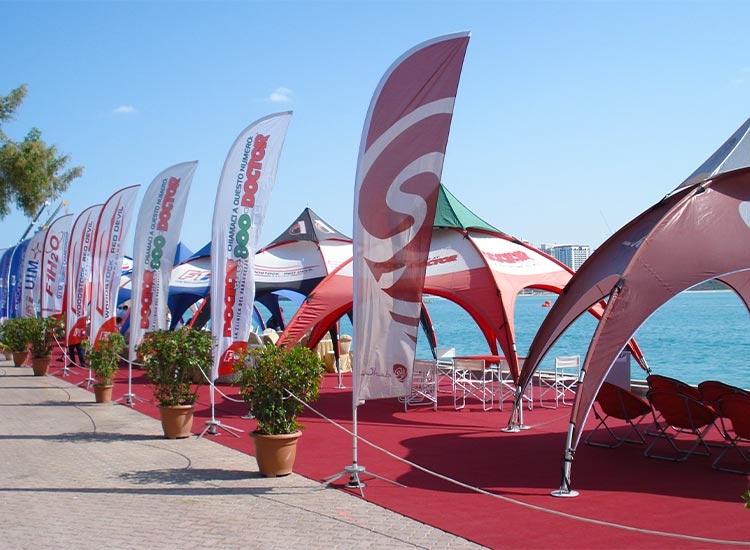 Beach flag formule 1 bateau f1h2o course