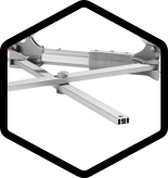 Ciseau tente pliante aluminium