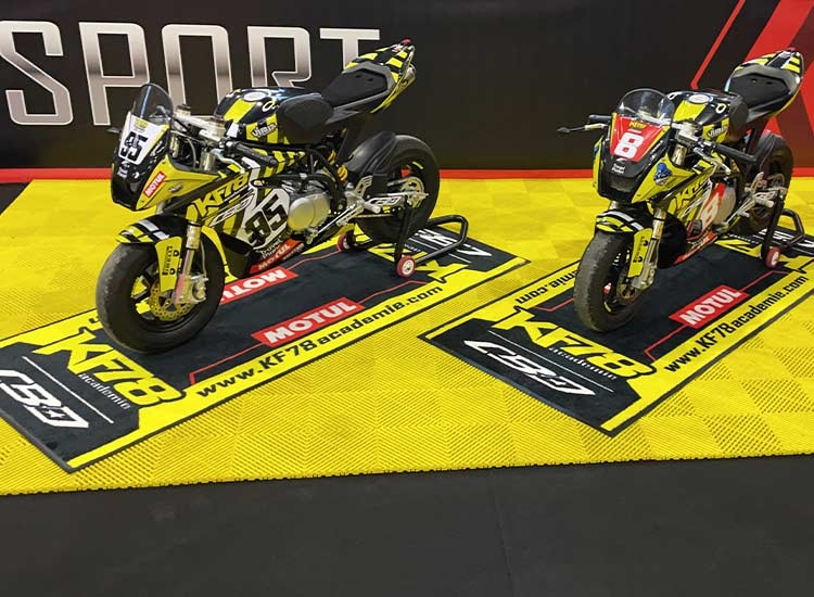 Tapis et dalles de sol moto Team Foray Motul
