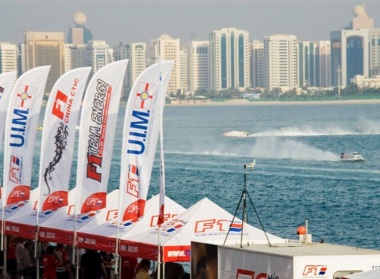 Oriflamme publicitaire f1h2o EXPO FRANCE