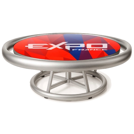 Table basse personnalisable ronde lounge EXPO FRANCE