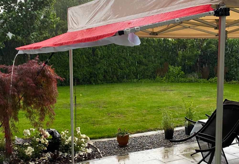 Auvent r&eacute;glable tente pliable protection solaire &eacute;v&egrave;nementiel expotent