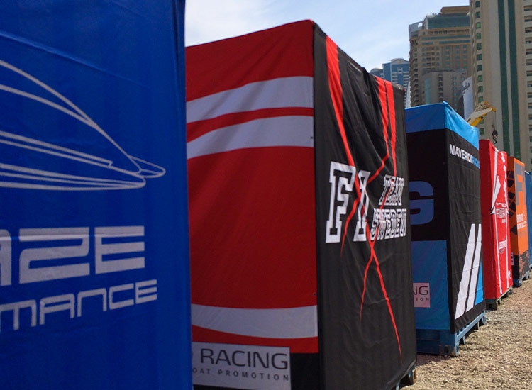 Toile tendue container maritime pour habillage