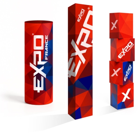 Totem publicitaire personnalisable Expofrance