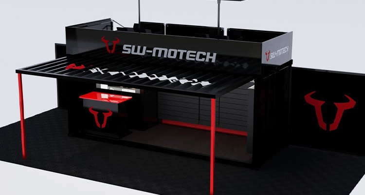 Parasol terrasse container SW Motech